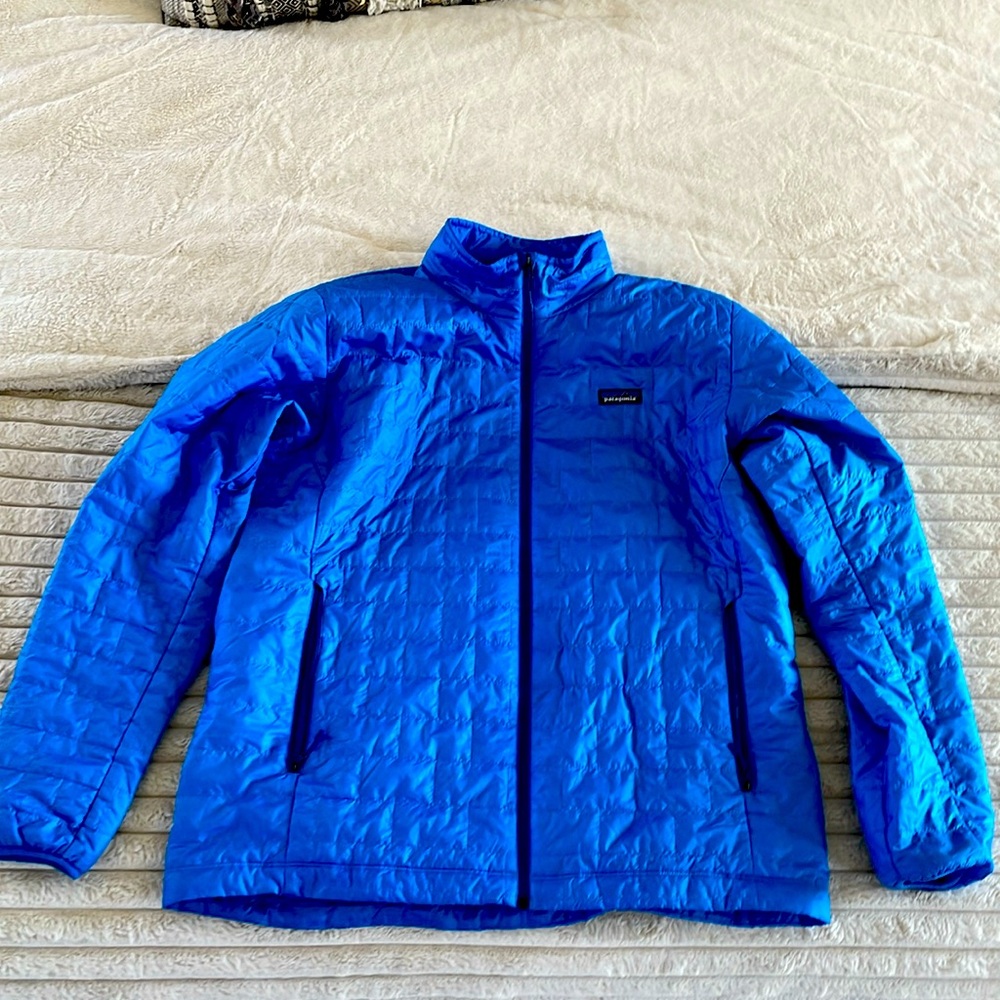 Mens XXL Patagonia Nanopuff Jacket - Blue